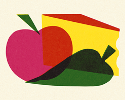 A Colorful Illustration of Food